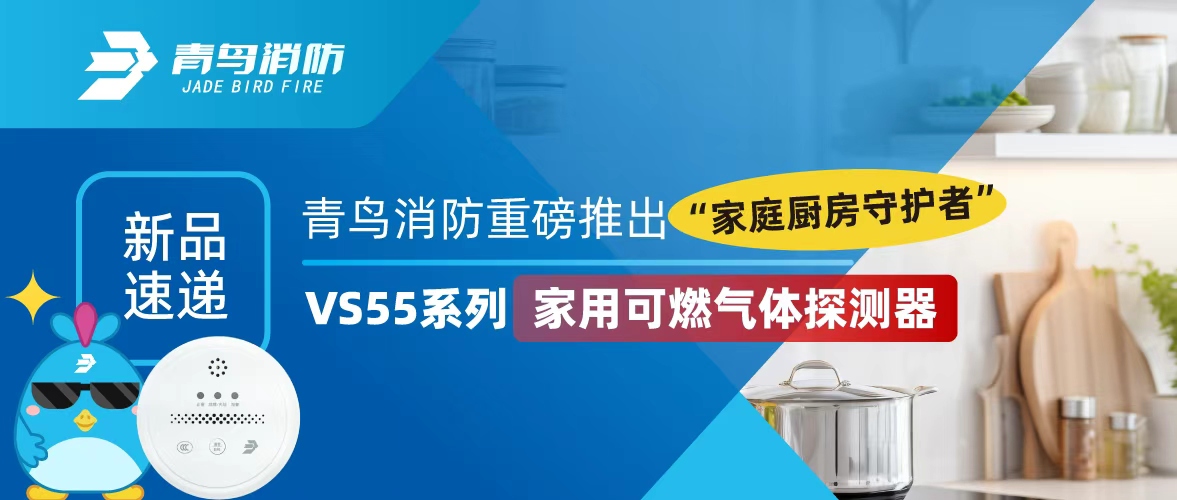 新品速遞 | 青鳥消防重磅推出&ldquo;家庭廚房守護者&rdquo;&mdash;&mdash;VS55系列家用可燃氣體探測器